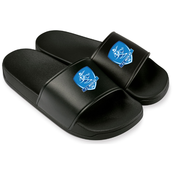 Claquette ADULTE noir - FC MUZOLAIS