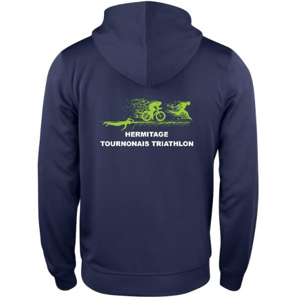 GILET CAPUCHE ADULTE MARINE -...