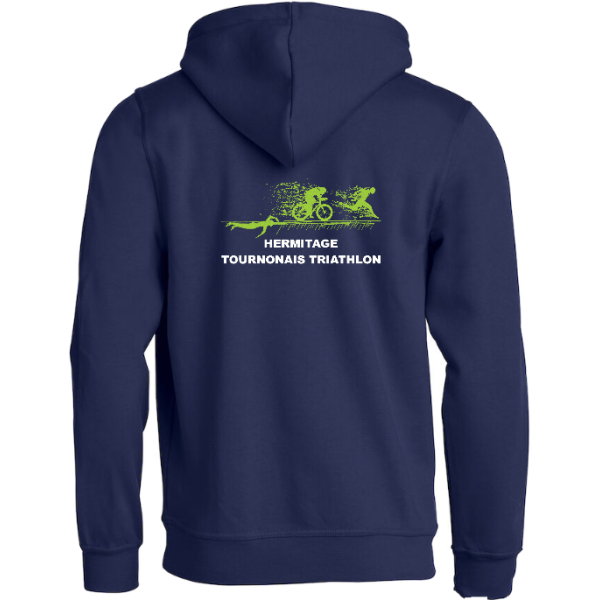 SWEAT CAPUCHE ENFANT MARINE -...