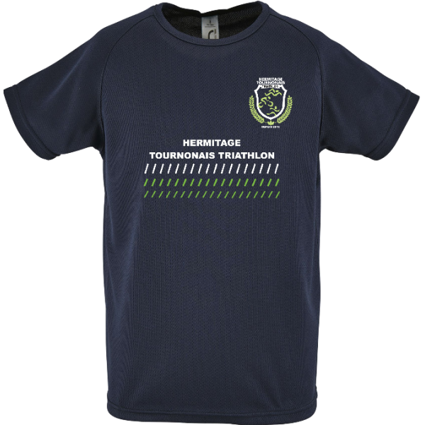 TEE-SHIRT ENTRAINEMENT HOMME MARINE -...