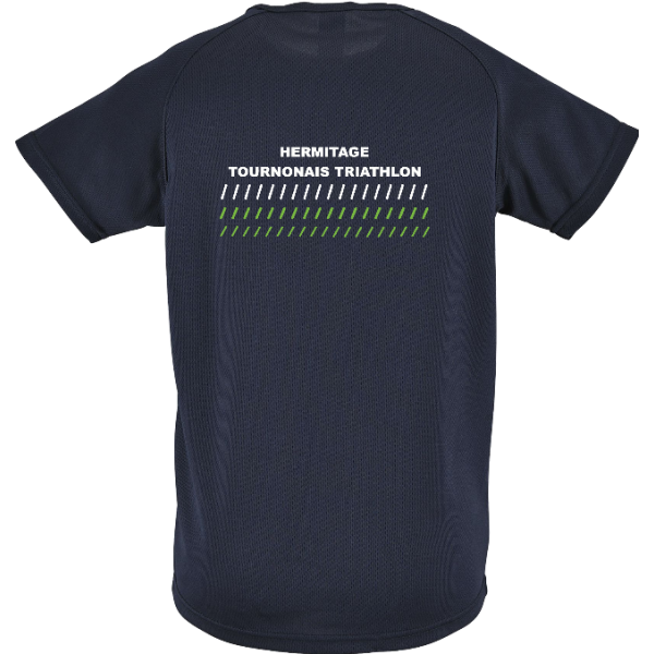 TEE-SHIRT ENTRAINEMENT FEMME MARINE -...