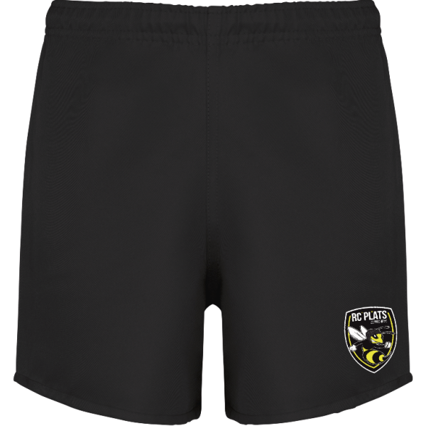 SHORT RUGBY ENFANT NOIR - RC PLATS