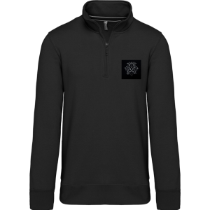 Sweat-shirt col zippé homme... 2