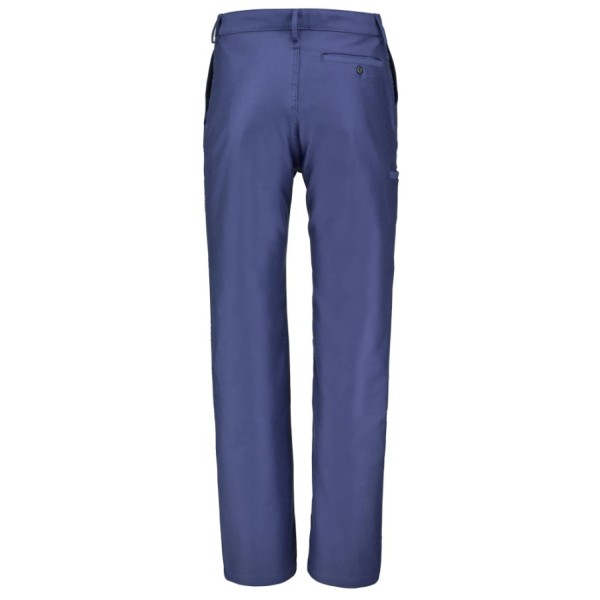 PANTALON DROIT BENOIT EN MOLESKINE BLEUE