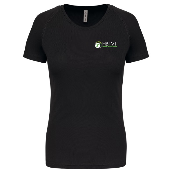Tee-shirt d'entraînement femme noir -...