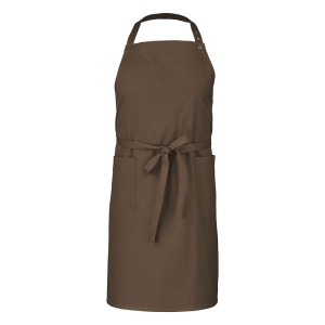 Tablier à bavette marron...